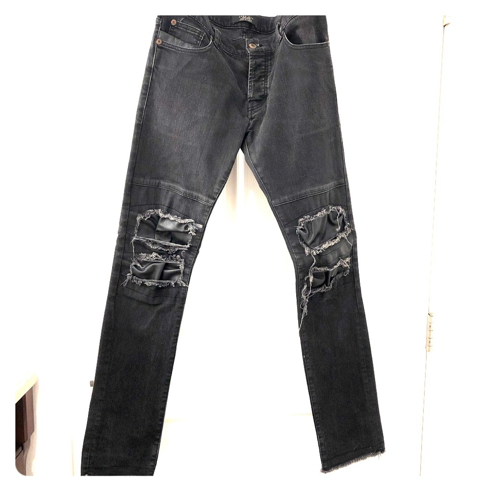 ZARA Black Moto Jeans 👖